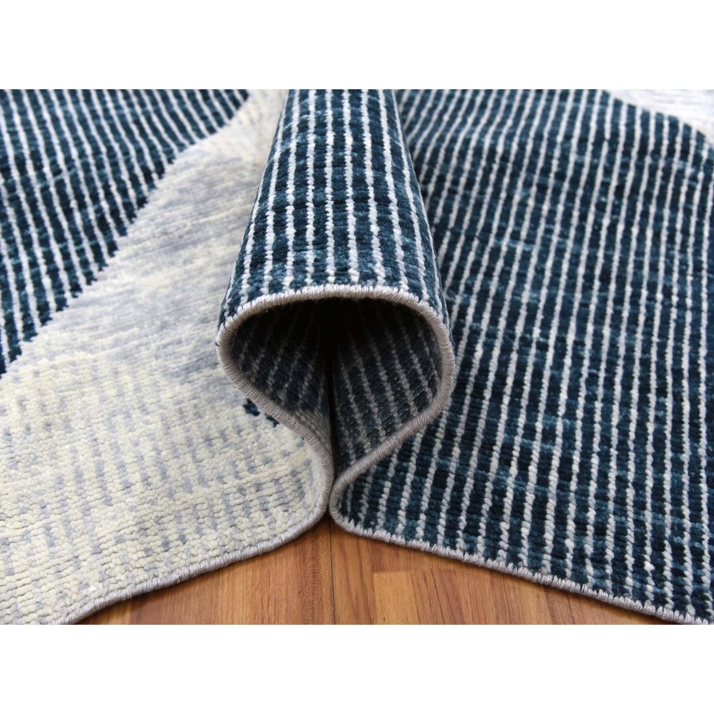 11'10"X15'2" Gray Art Deco Collection Wool Hand Knotted Oversized Rug
