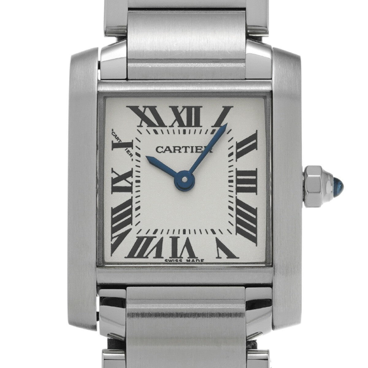 Cartier Tank Franaise Sm W51008Q3 Silver Ladies Used Watch #363325
