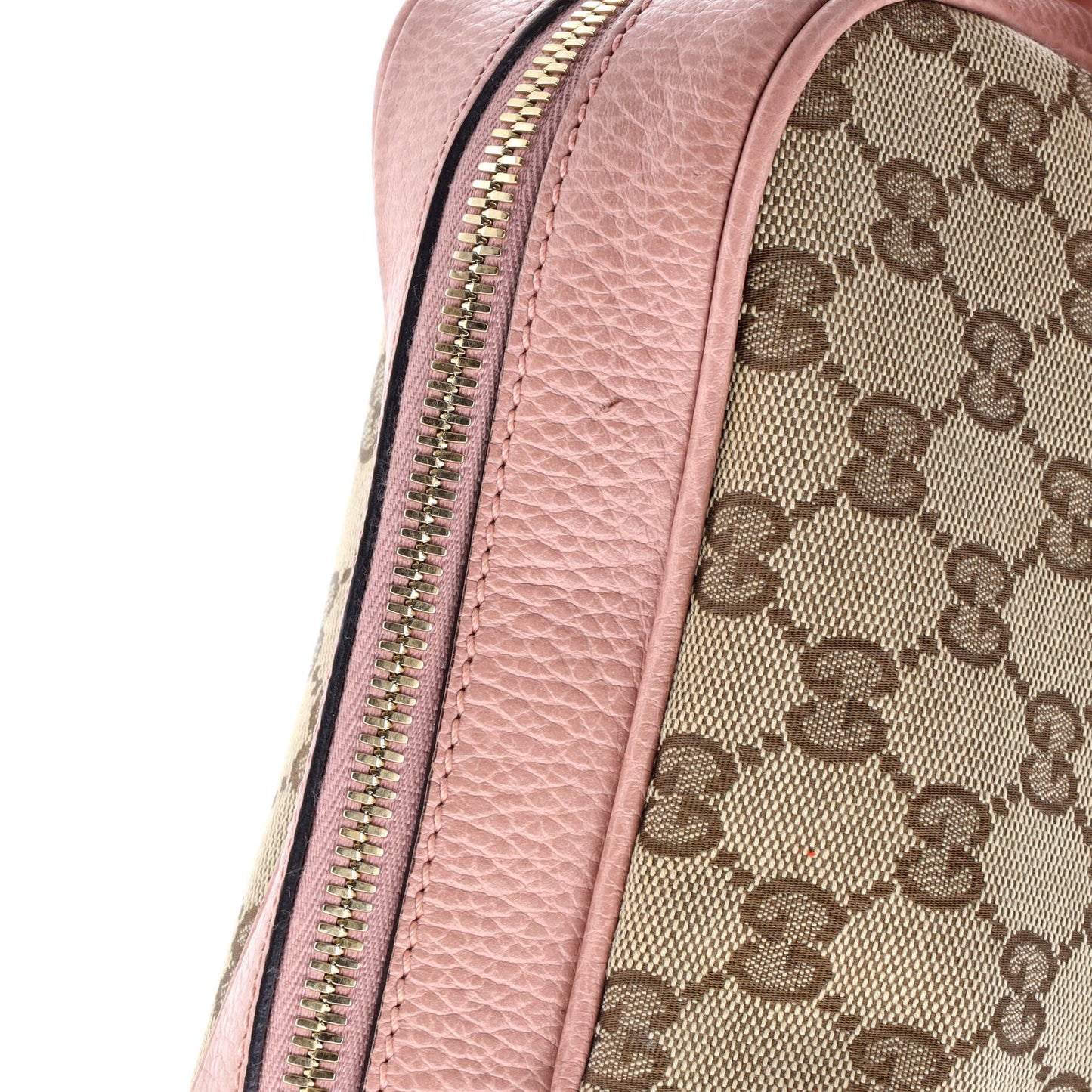 Gucci Bree Disco Crossbody Bag Gg Canvas With Leather Mini