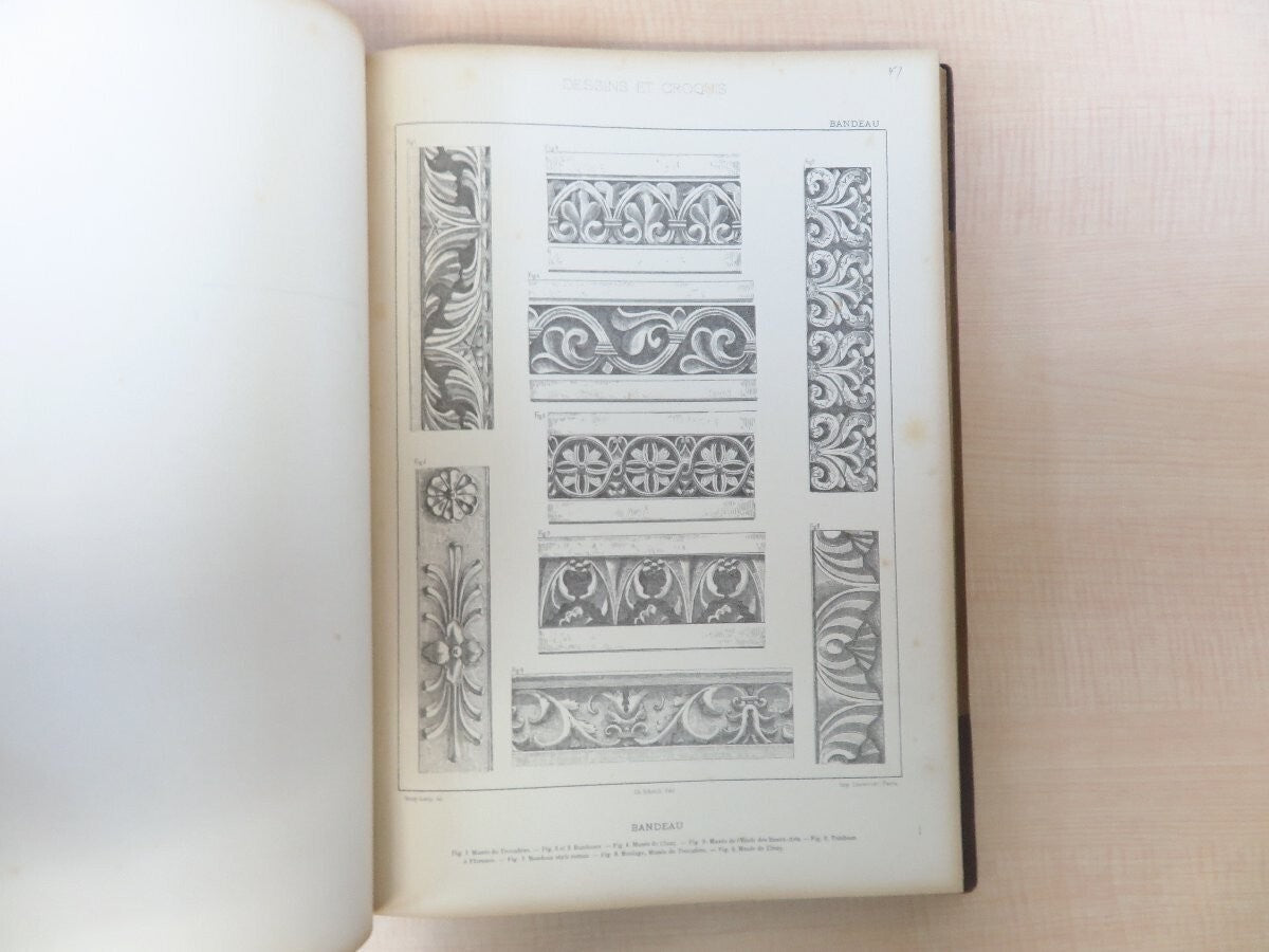 Henry Guedy Dessins Et Croquis D'Architecture Et D'Ornementation (Original 20Th)