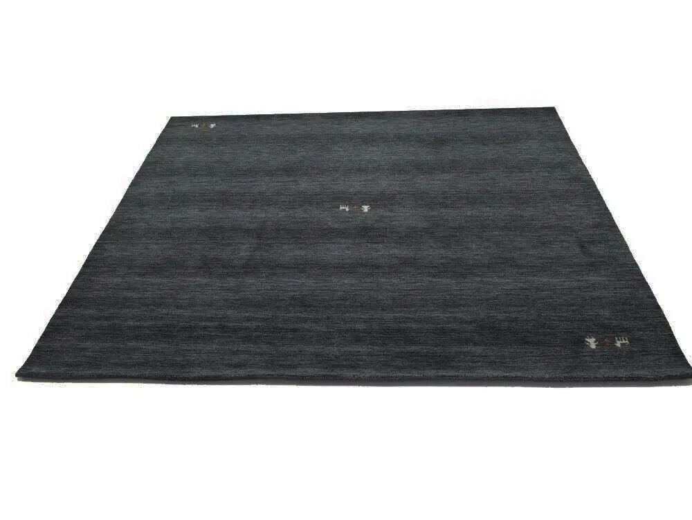 Charcoal Tribal Design Square 6X6 Gabbeh Modern