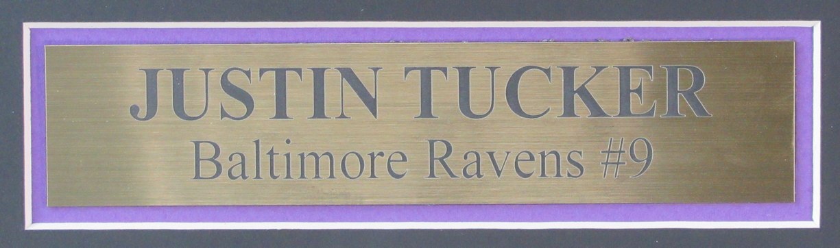 Justin Tucker Autographed Framed Baltimore Ravens