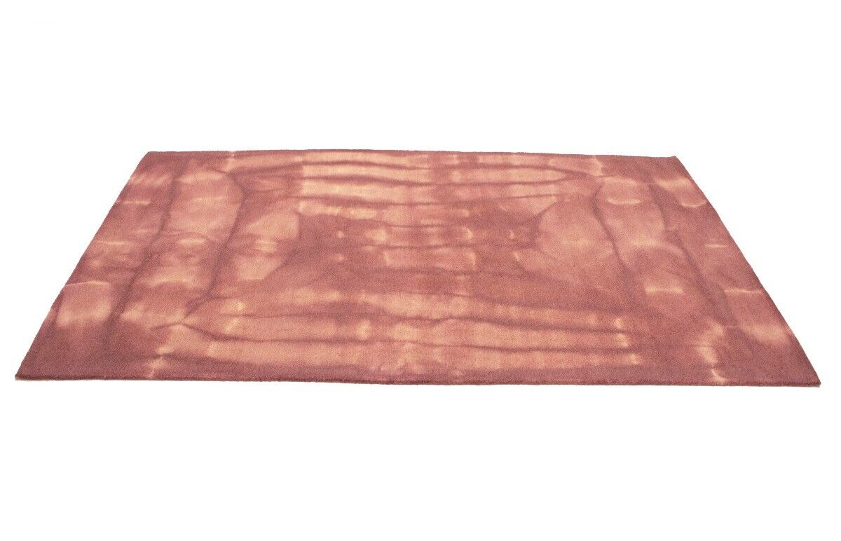 Deep Blush Hand-Tufted Tie-Dye Abstract Rug