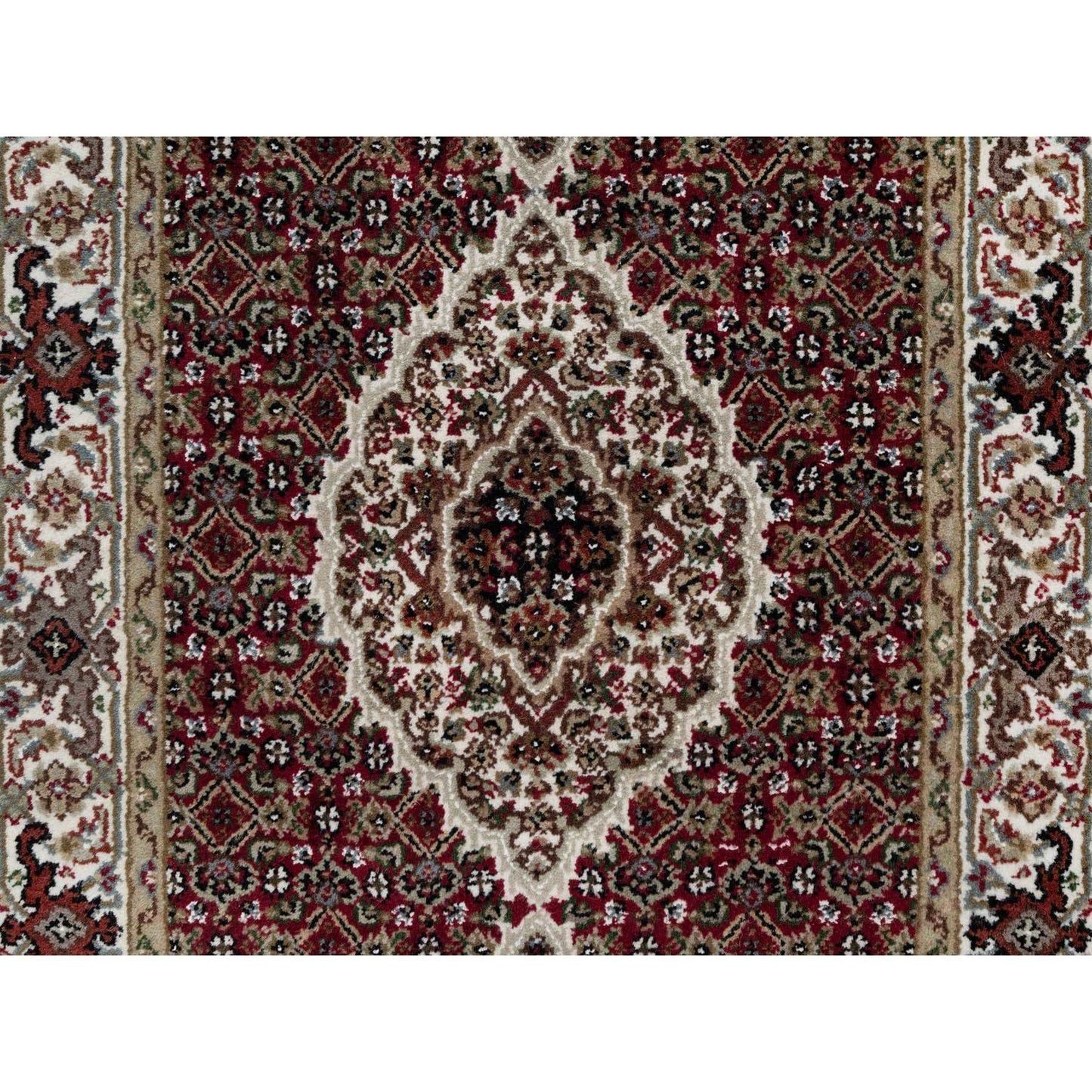 2'7"X20'4" Scarlet Red Tebraz Mahi Pure Wool Hand Knotted Xl Runner Rug