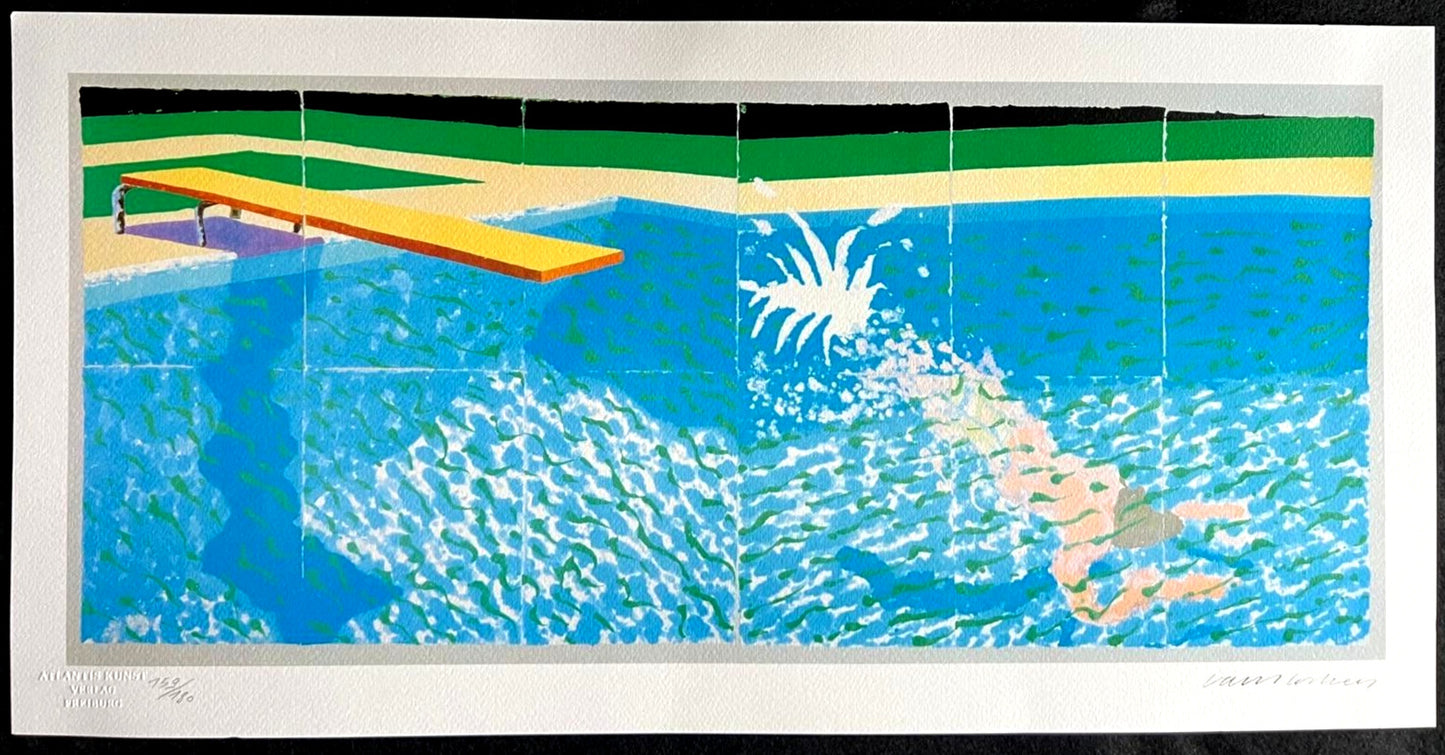 David Hockney Lithograph Coa Signed (180 Limited Numbered Edition)