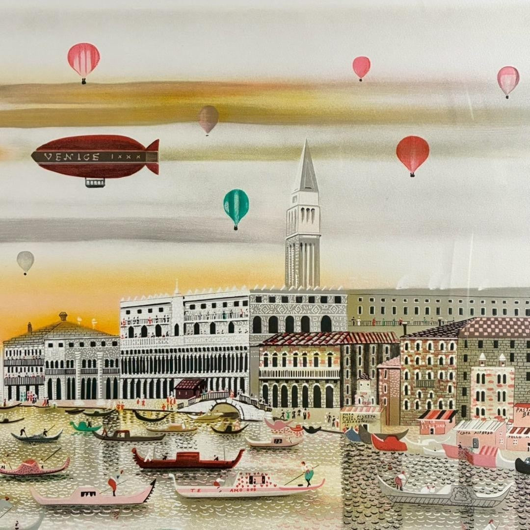 Isabel Baillen Lithograph Venise Venice Signed Numbered 125/125 W/ Frame Spanish