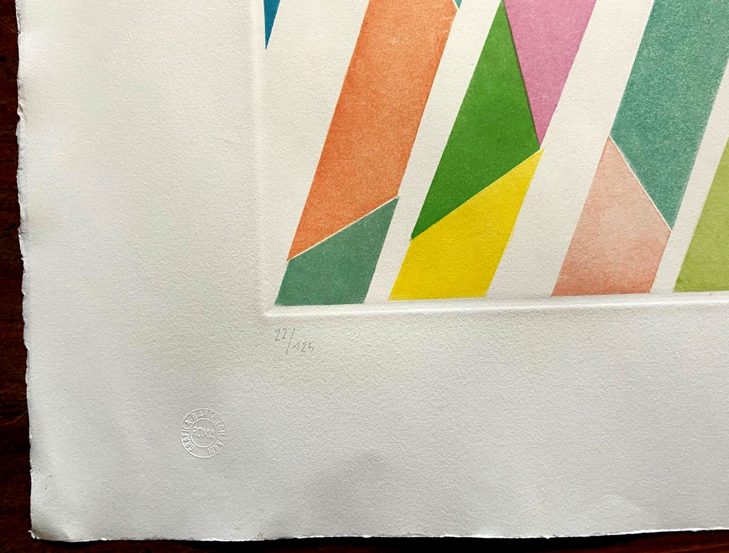 Piero Dorazio Acquaforte 80X120 Signed Hand
