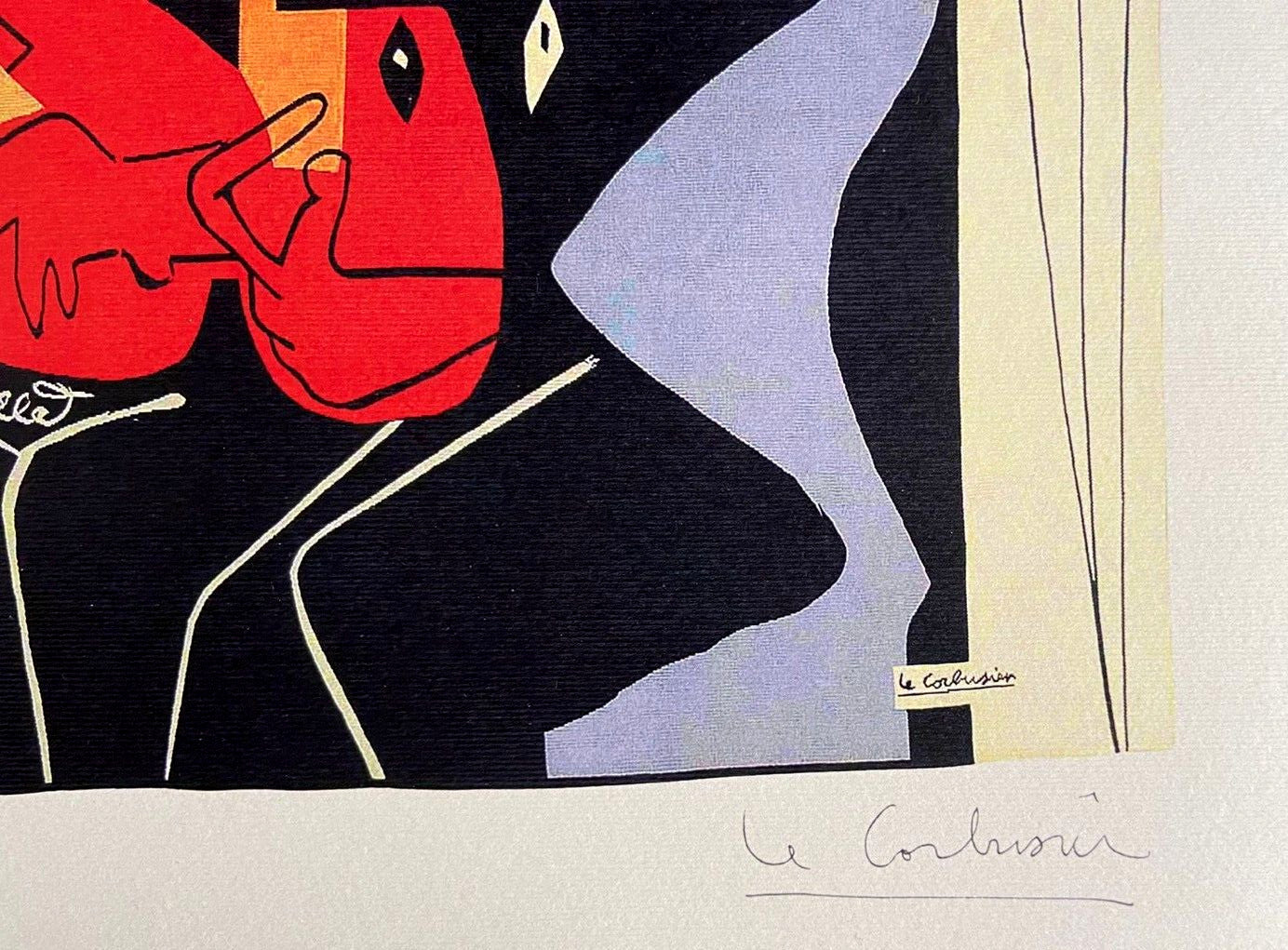 Le Corbusier Lithograph Coa Signed Numbered By
