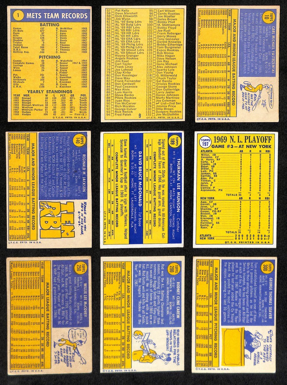 1970 Topps Baseball Card Complete Set (1-720)