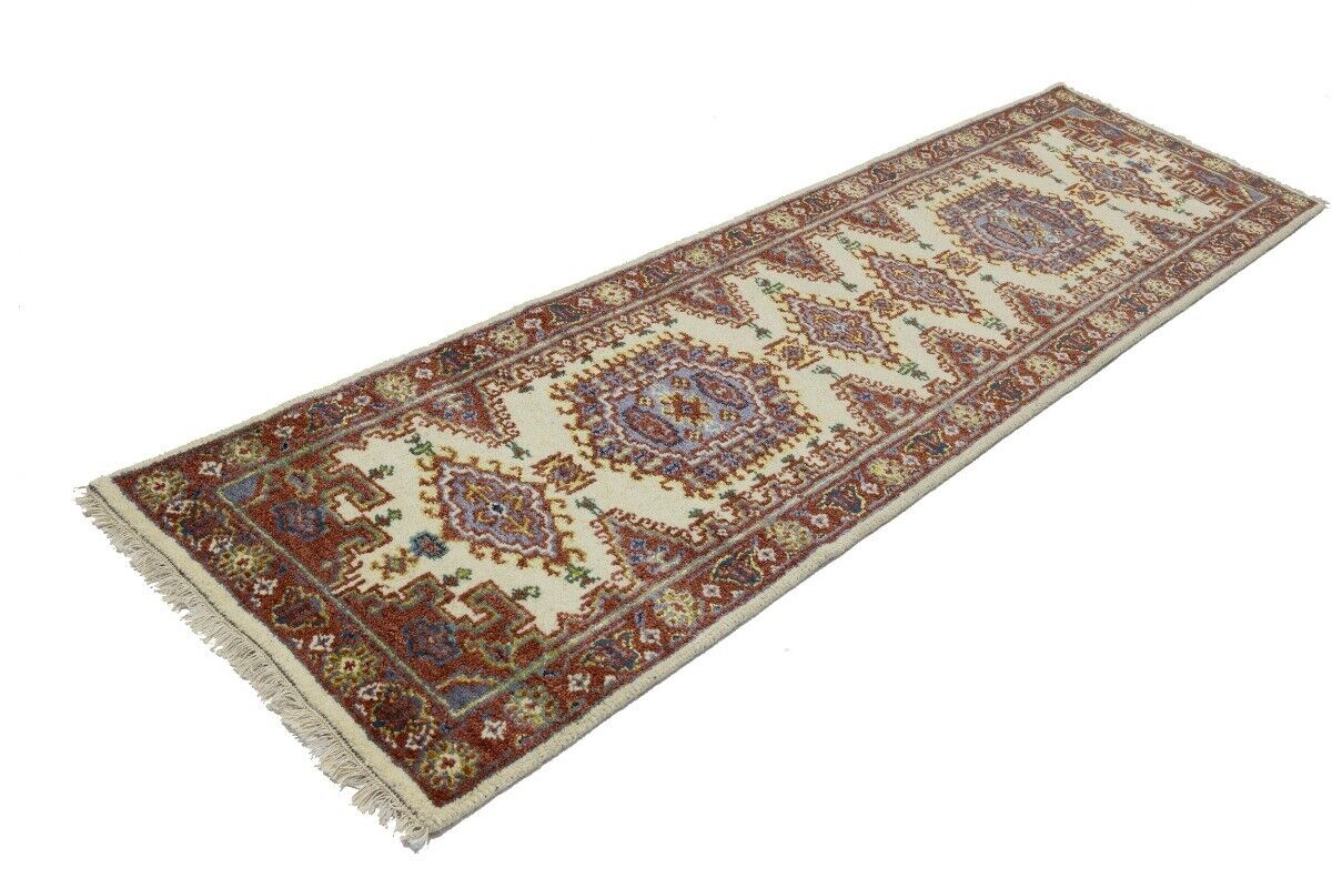 Indo-Viss Tribal Wool Runner Rug Oriental Farmho