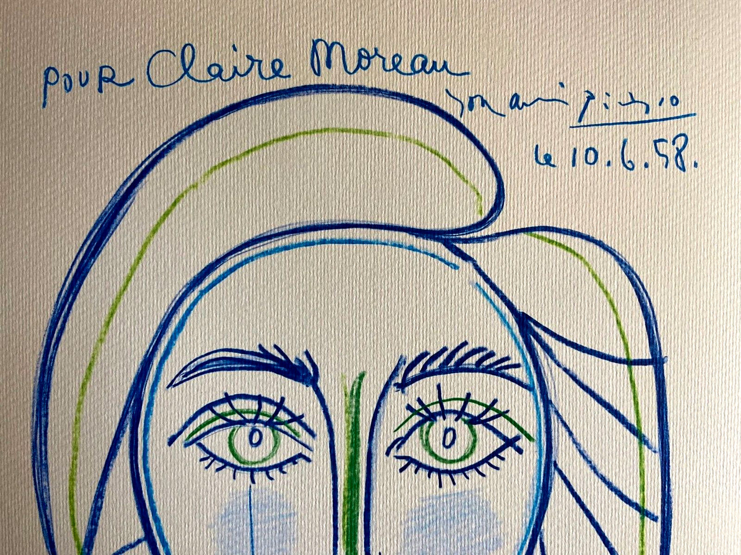 Pablo Picasso Lithograph Coa Signed In Pen Numbered By Hand