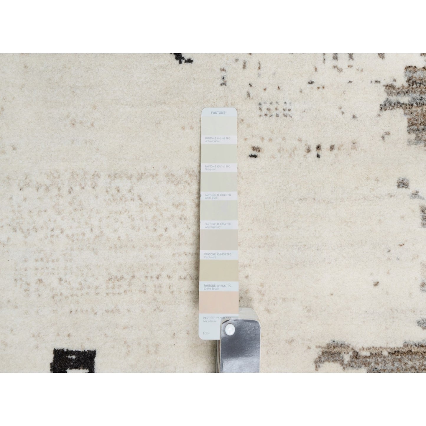 9'X12' White Modern Lori Buft Gabbeh 100% Wool Hand Knotted Oriental Rug