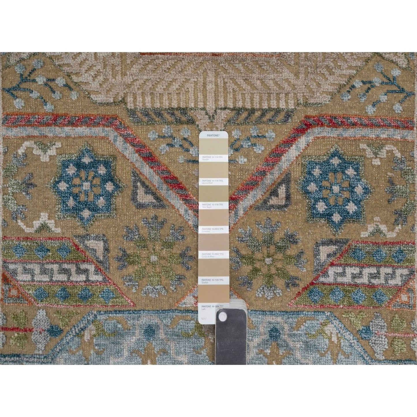2'8"X19'10" Brown Rug Mamluk Design Hand Knotted Wool And Silk Xl Runner