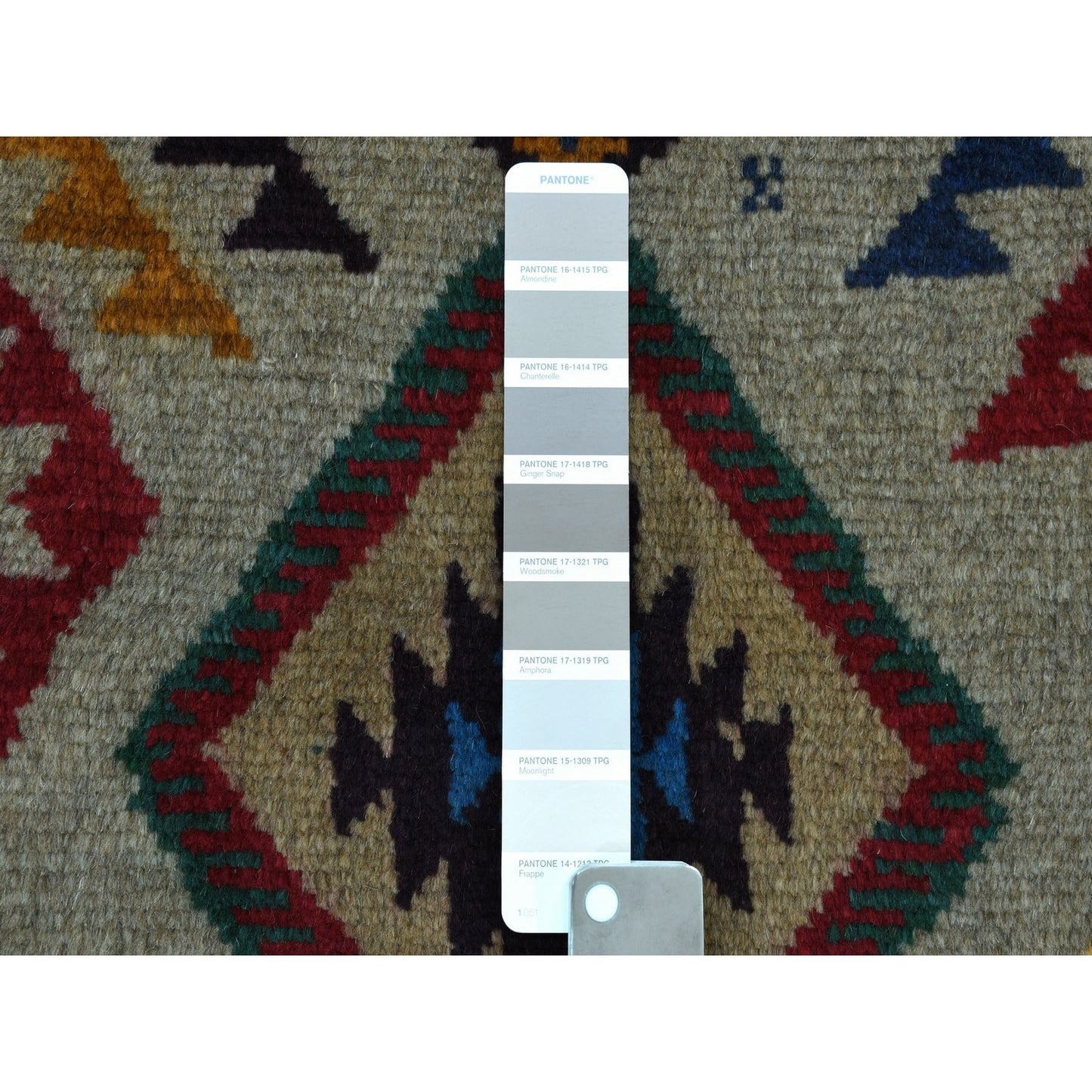 5'8"X7'6" Tribal Design 100% Wool Hand Made Colorful Afghan Village Rug