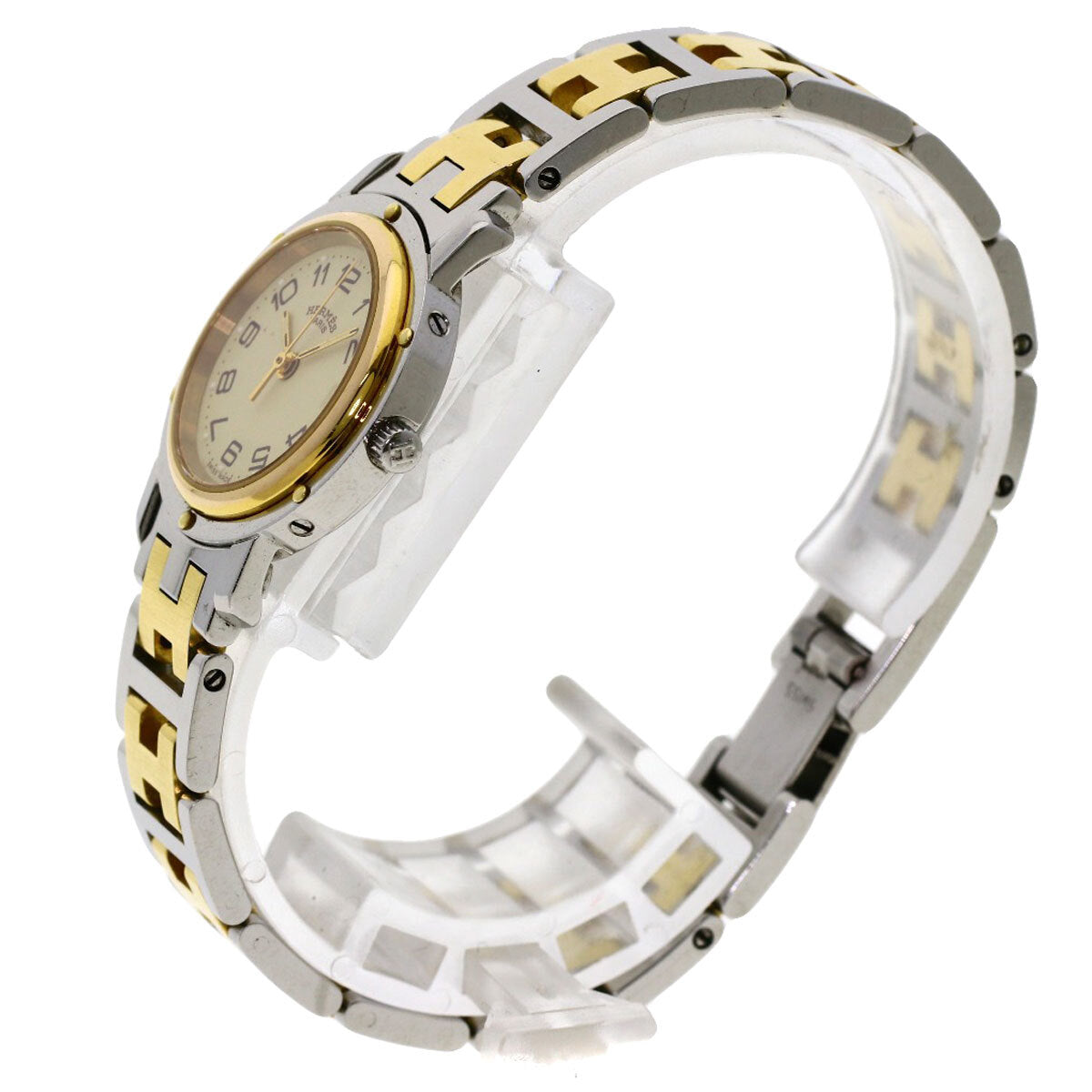 Hermes Clipper Watches Cl3.240 Stainless Steel/Ssxgp Ladies