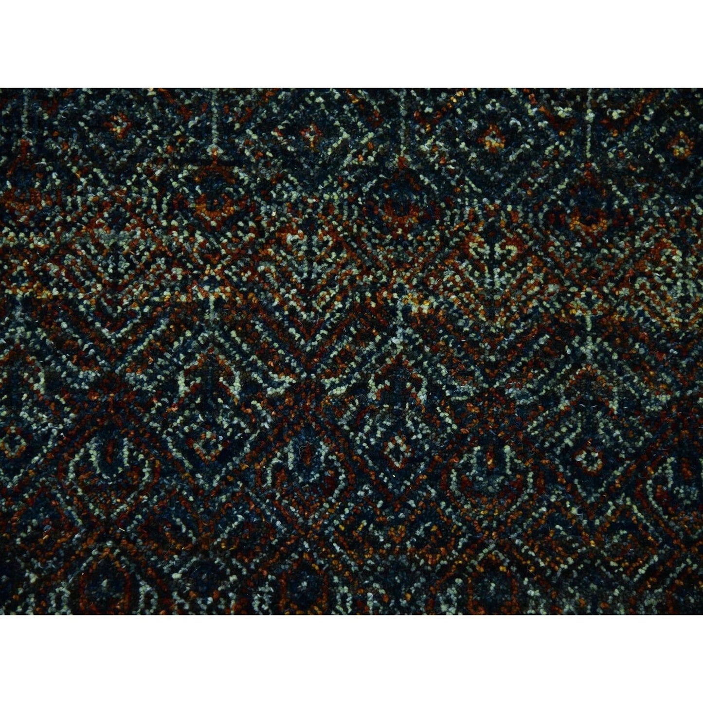 10'X10' Brown Hand Knotted Kohinoor Herrita Design Plush Wool Square Rug