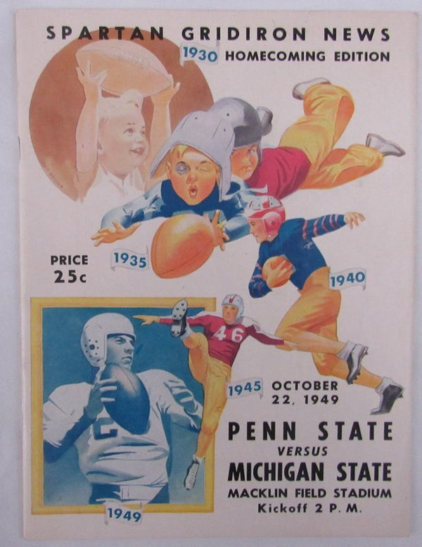 Penn State Nittany Lions 1949 vs Michigan State College Football Program