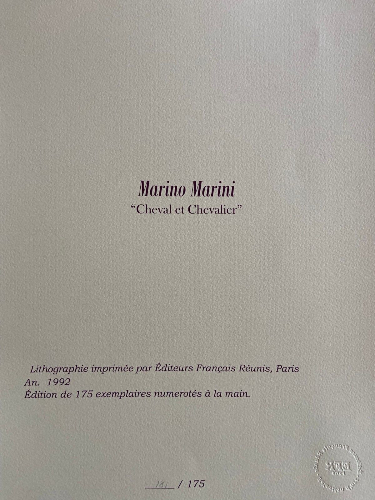 Marino Marini 1992-175 Efr (Constantin Brancusi Henry Moore )
