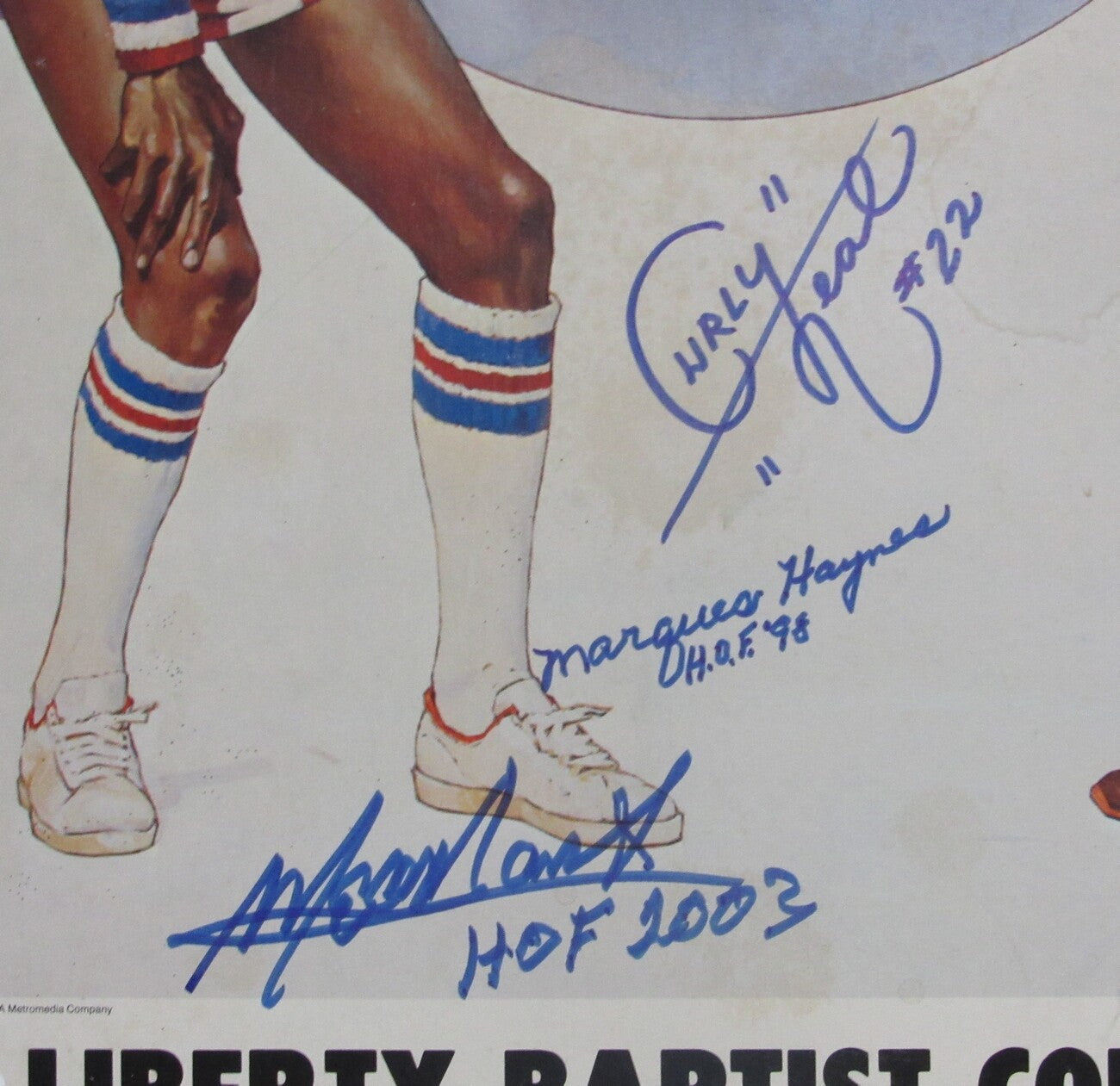 Neal/Haynes/Lemon Globetrotters Multi-Signed