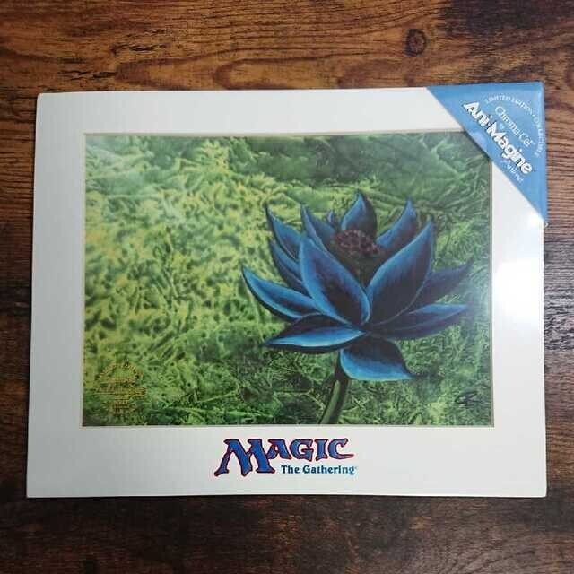 Black Lotus Mtg Christopher Rush Magic The Gathering Coa Le Art Print Chroma-Cel