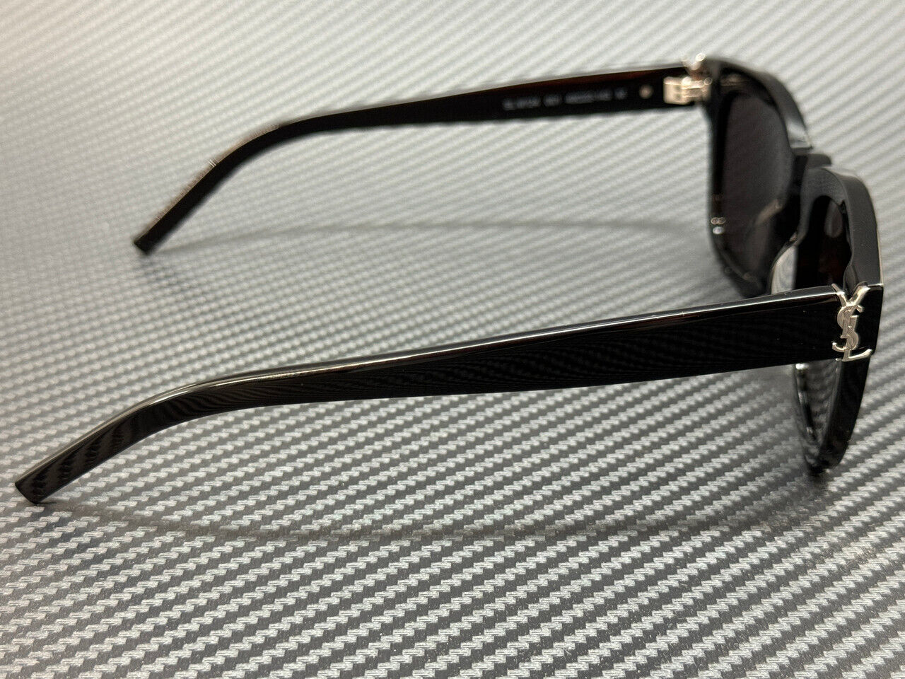 SAINT LAURENT SL M124 001 Black Dark Grey Unisex