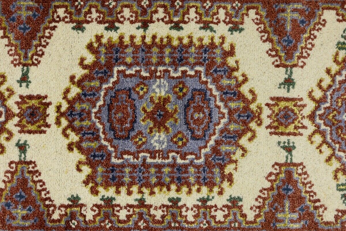 Indo-Viss Tribal Wool Runner Rug Oriental Farmho