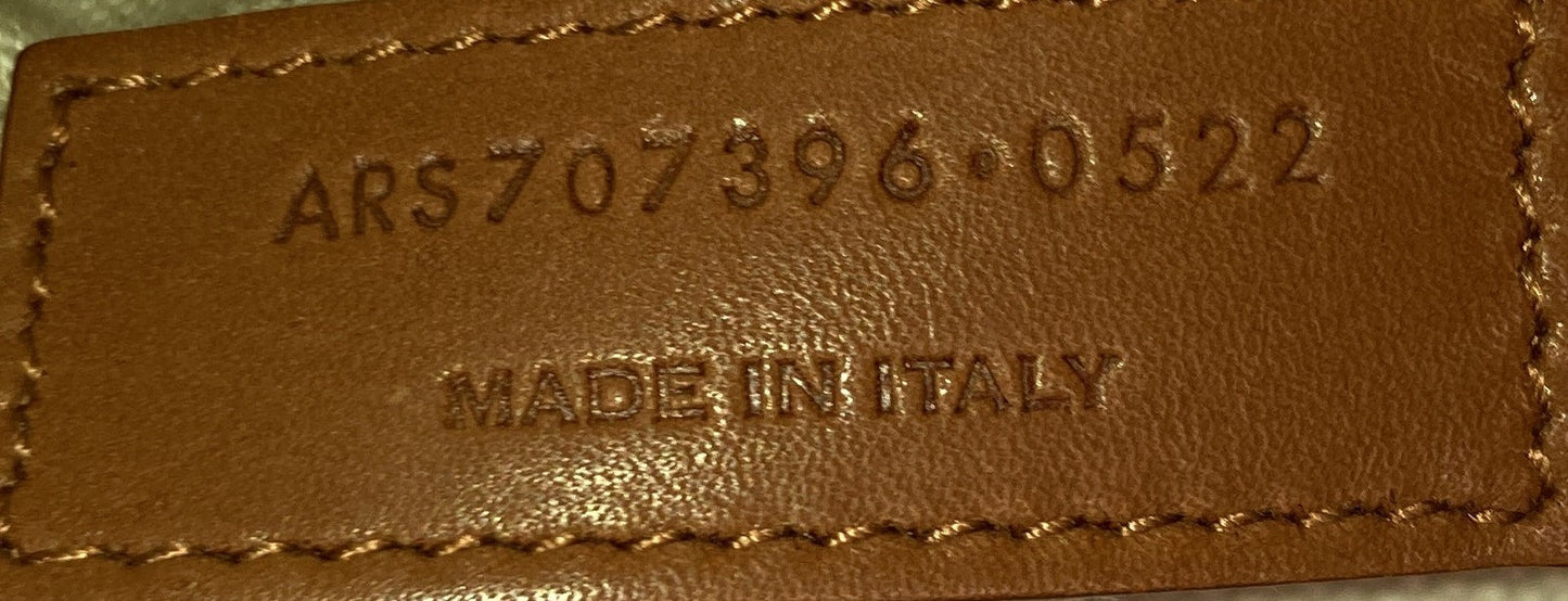 Saint Laurent Beatrix Panier Cut Out Tote Canvas With Leather