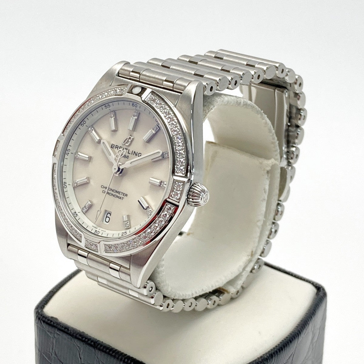 Breitling A77310 Silver Case Size 32Mm Ladies Used Watch #23111