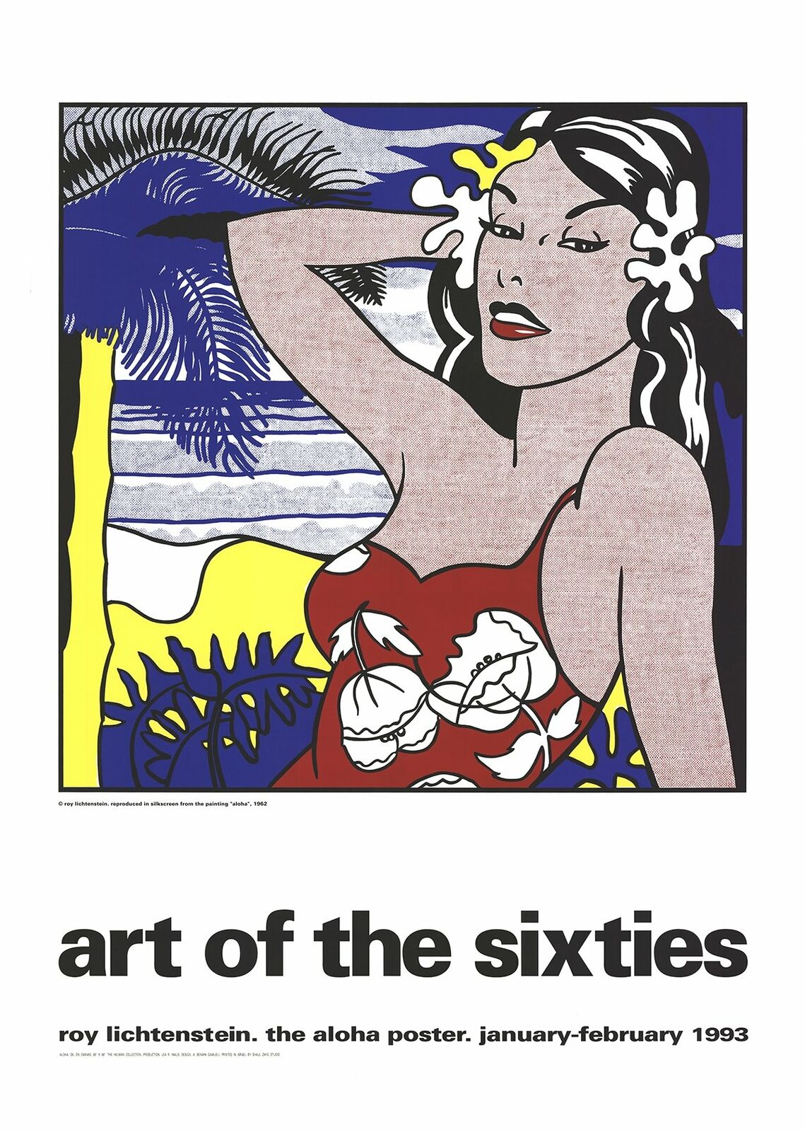 Roy Lichtenstein Aloha, From Art Of The Sixties " Serigraph Pop Art