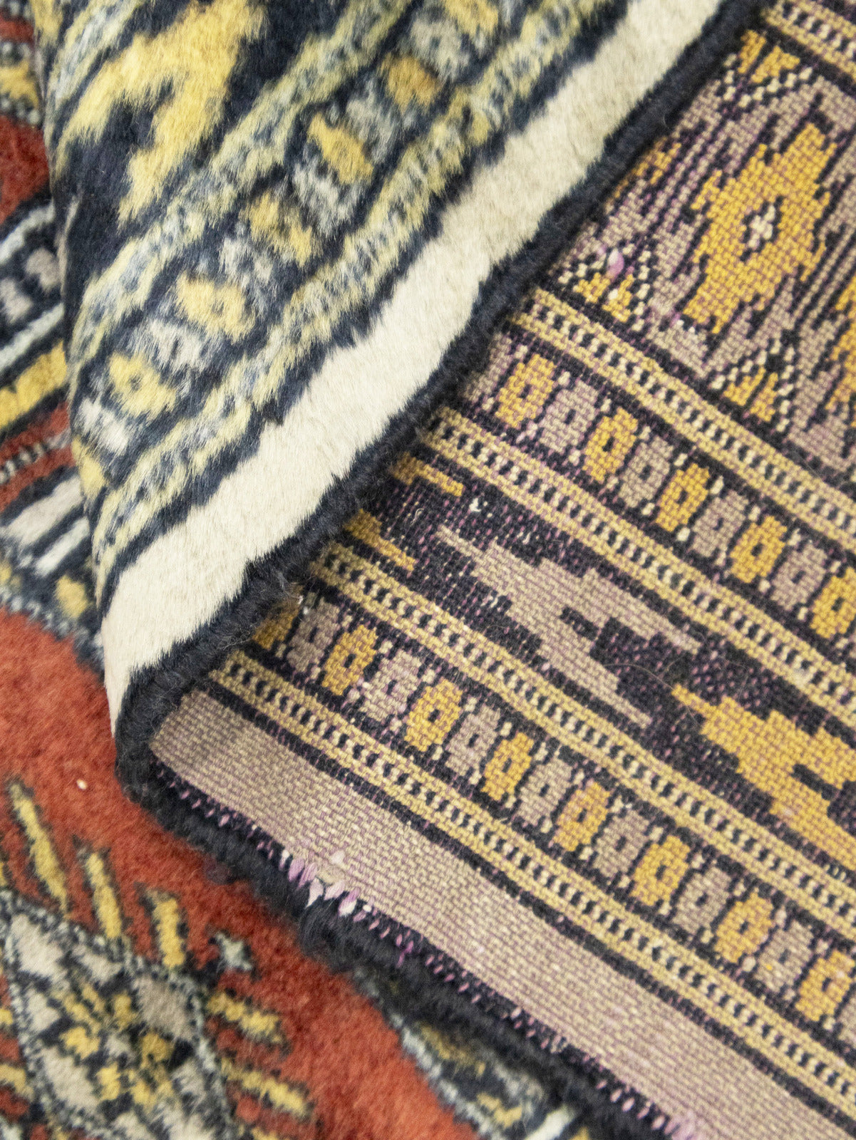 Hand-Knotted Oriental Rug Muted Colors Floral