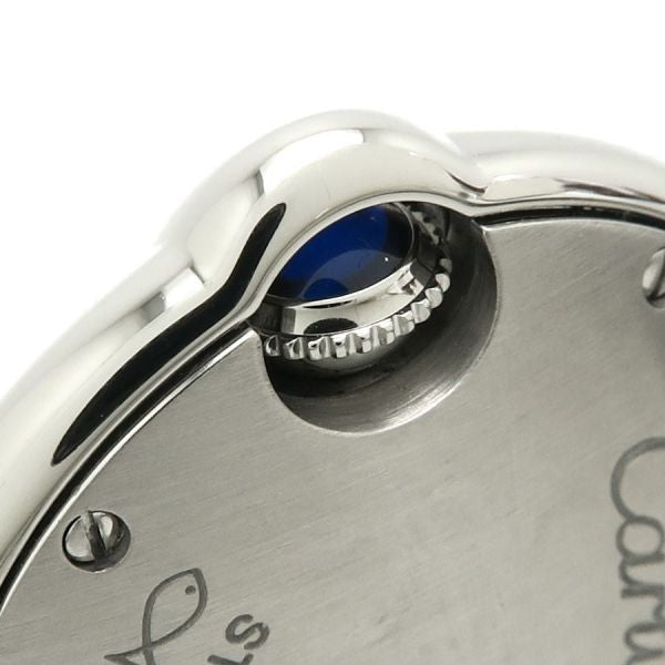 Cartier Baron Blue Sm W69010Z4 Blue Case Size 28Mm Ladies Used Watch #72321