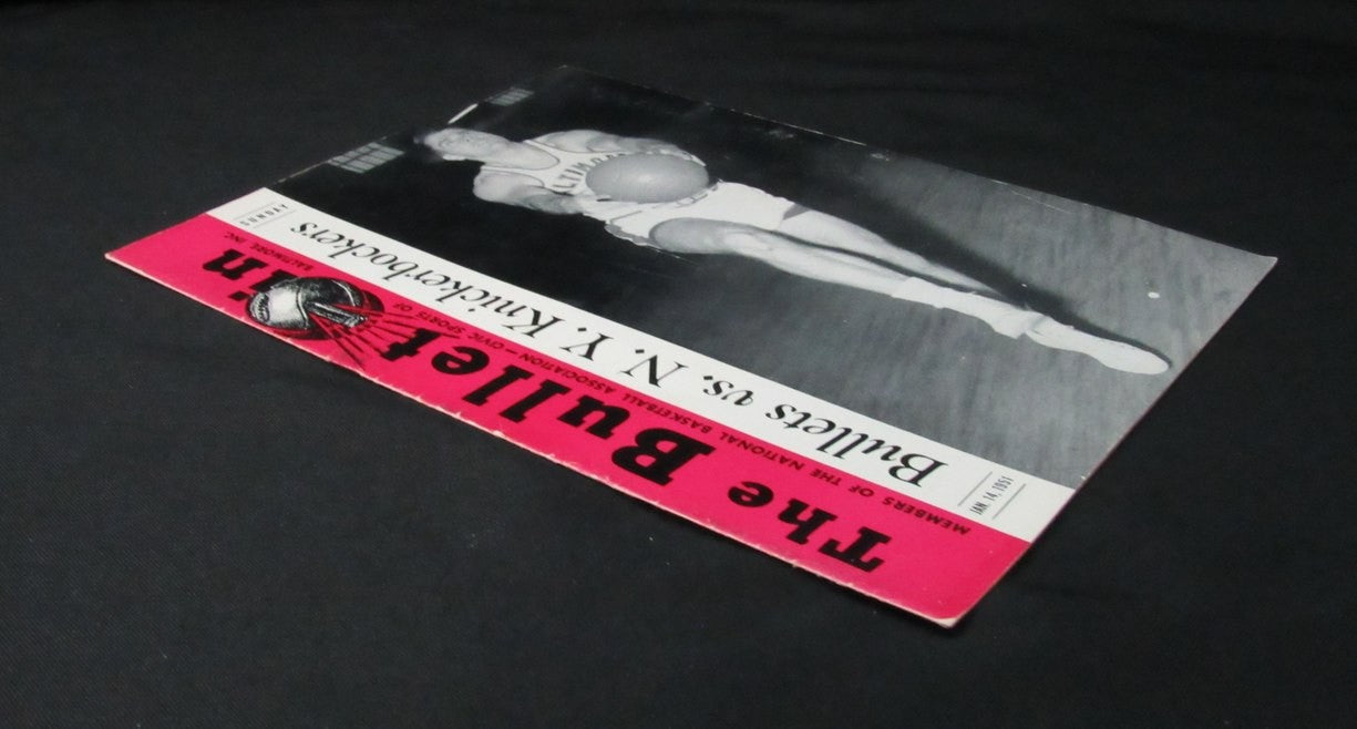 1951 NBA Program Baltimore Bullets vs. New York Knickerbockers 198269