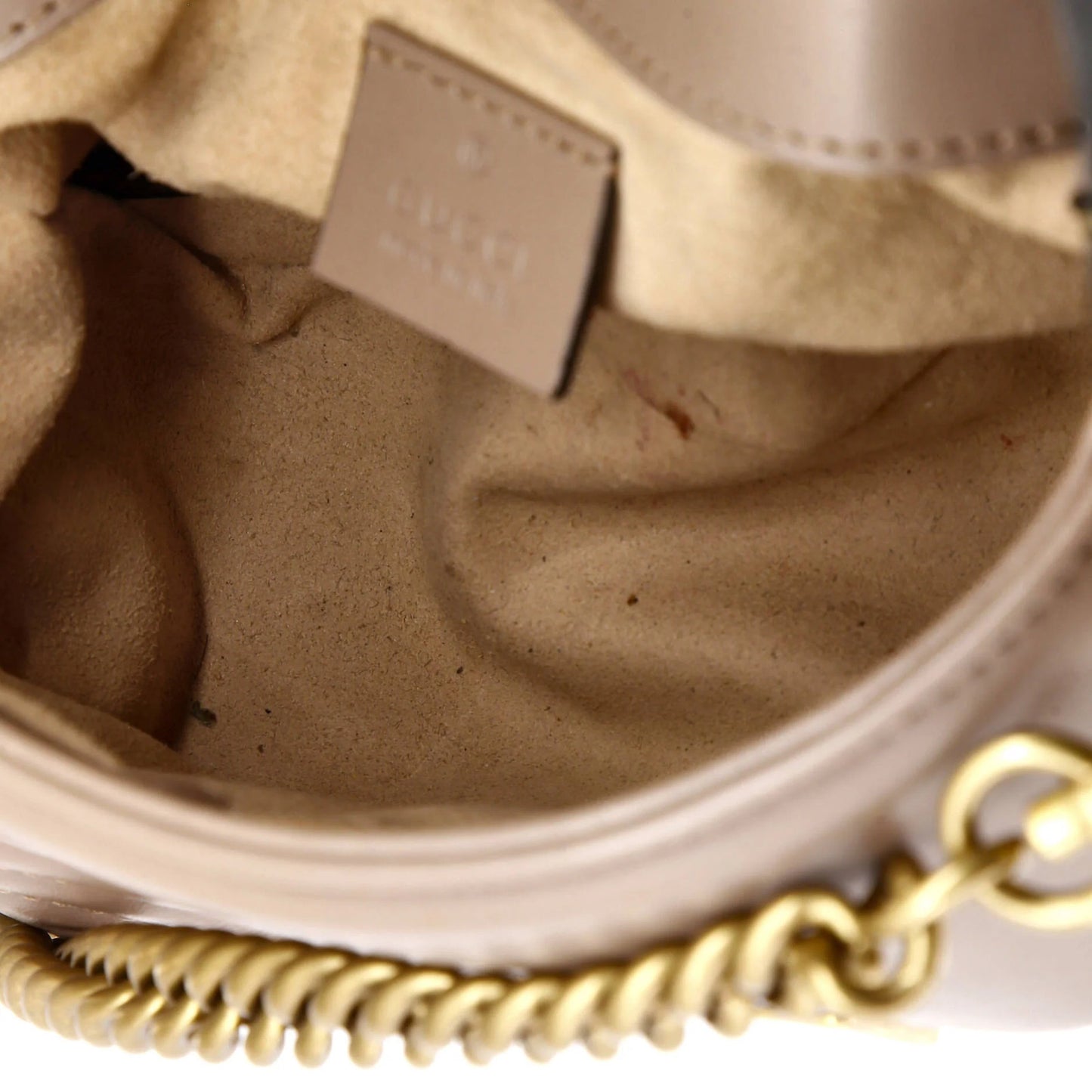 Gucci Gg Marmont Top Handle Flap Bag Matelasse Leather Mini