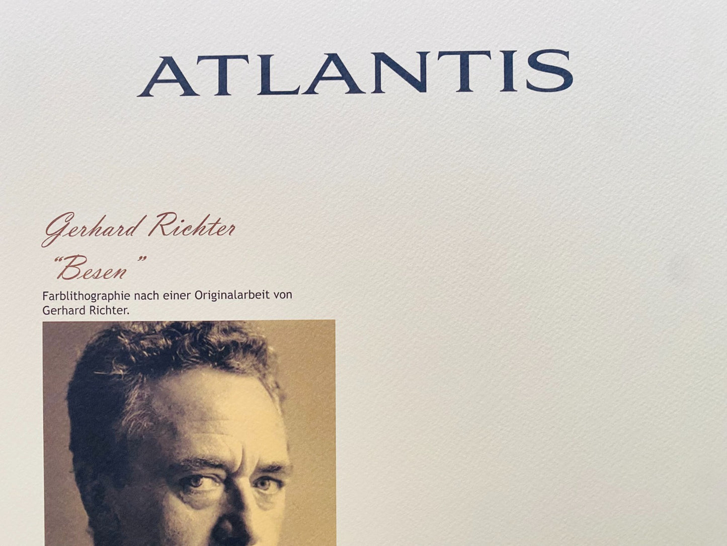 Gerhard Richter Lithograph Coa Signed