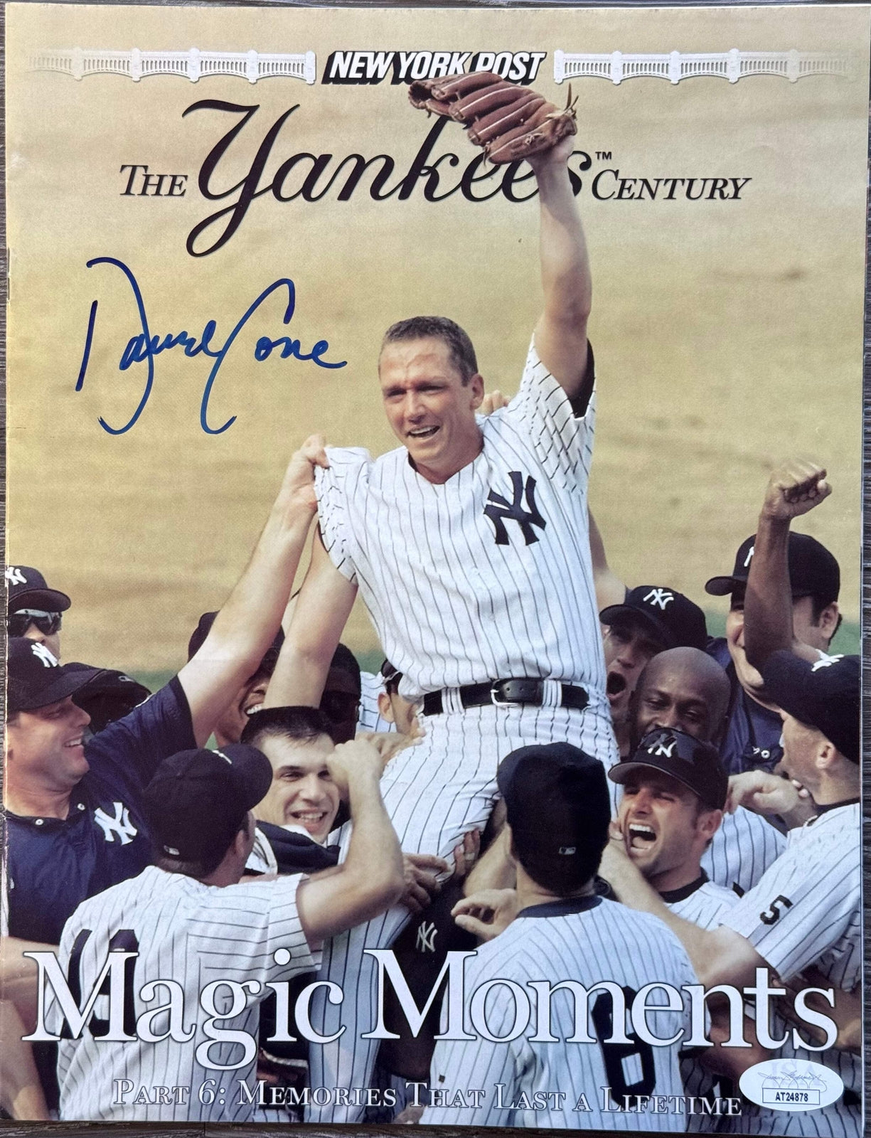 David Cone Autographed New York Post The Yankees