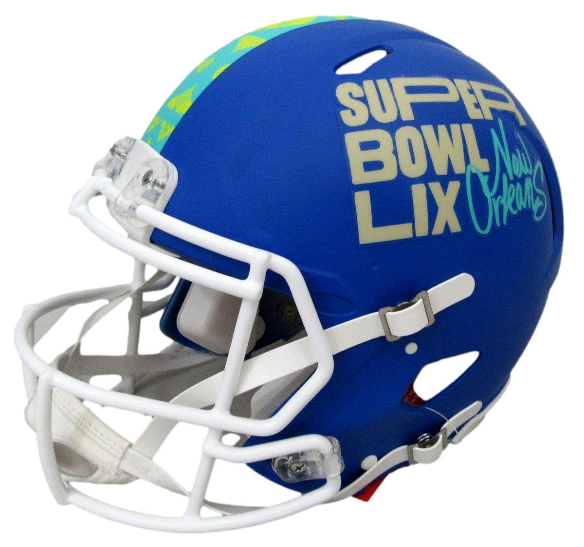 Saquon Barkley Signed Blue Sb Lix Full Size