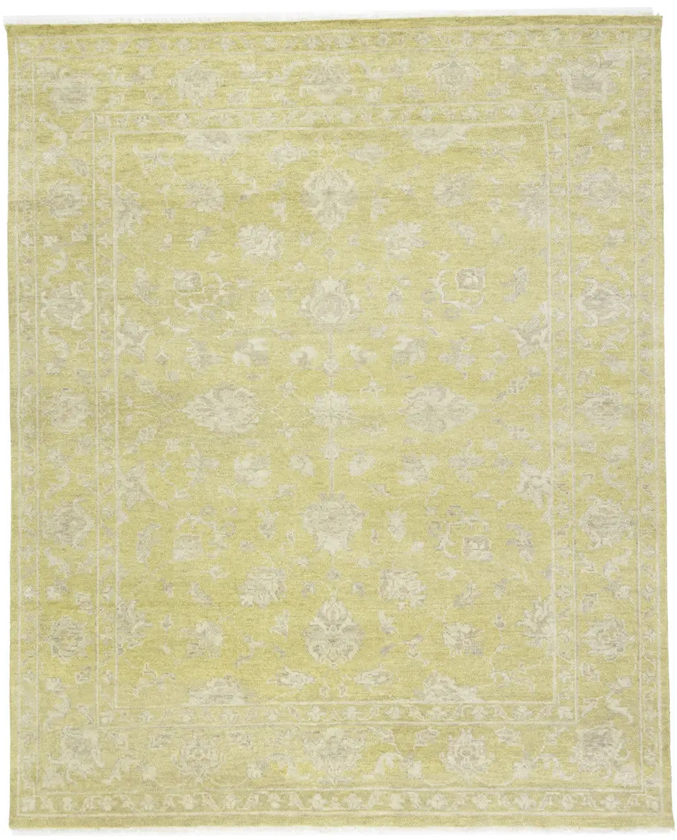 Hand-Knotted Muted Floral Transitional 8X10