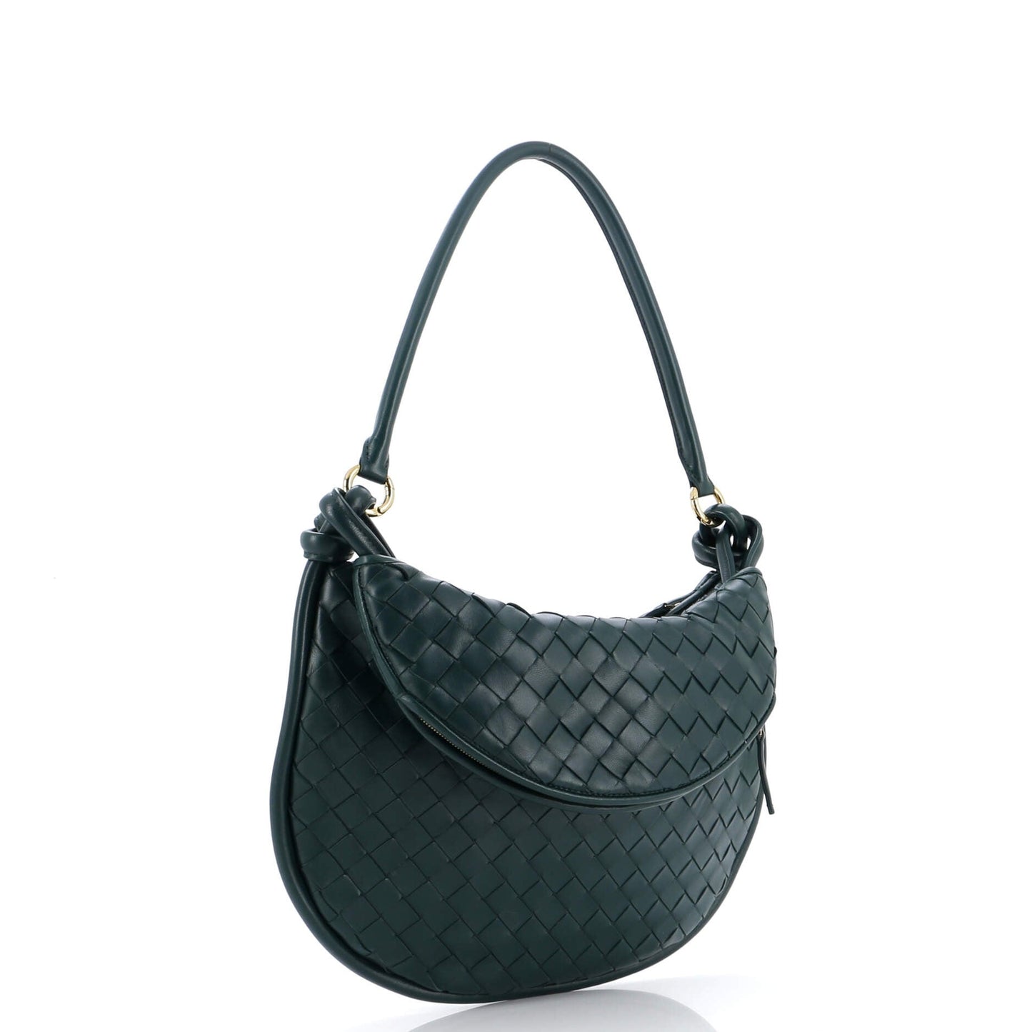 Bottega Veneta Gemelli Shoulder Bag Intrecciato Leather Small