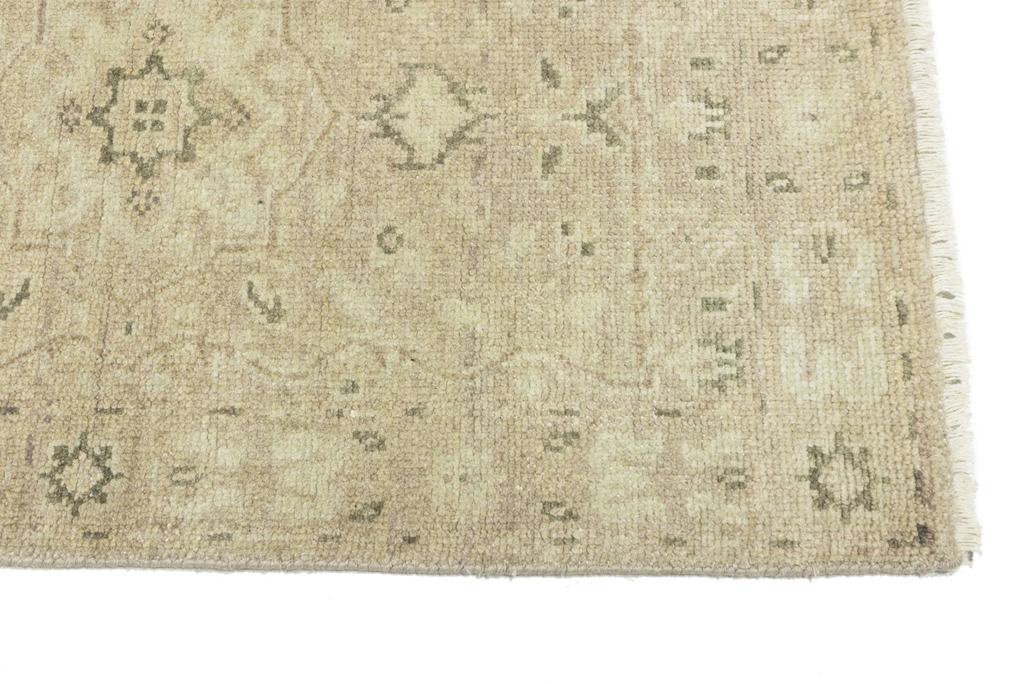 Transitional Oriental Runner Rug Muted Floral