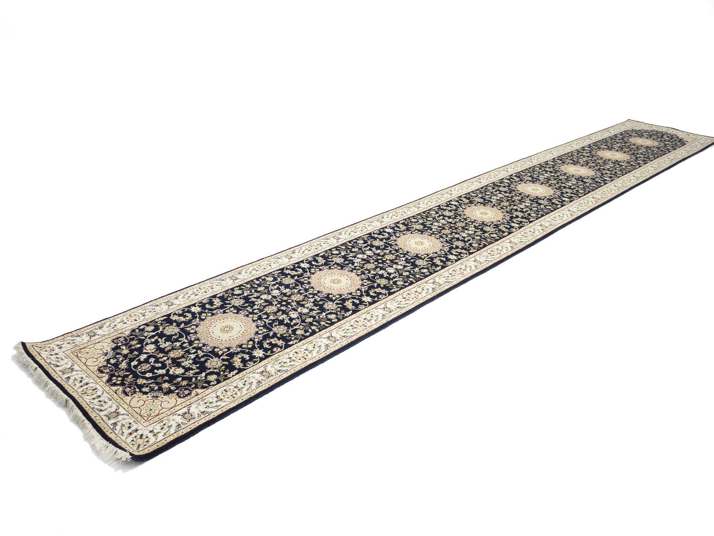 3X18 Floral Oriental Hallway Decor Wool Carpet