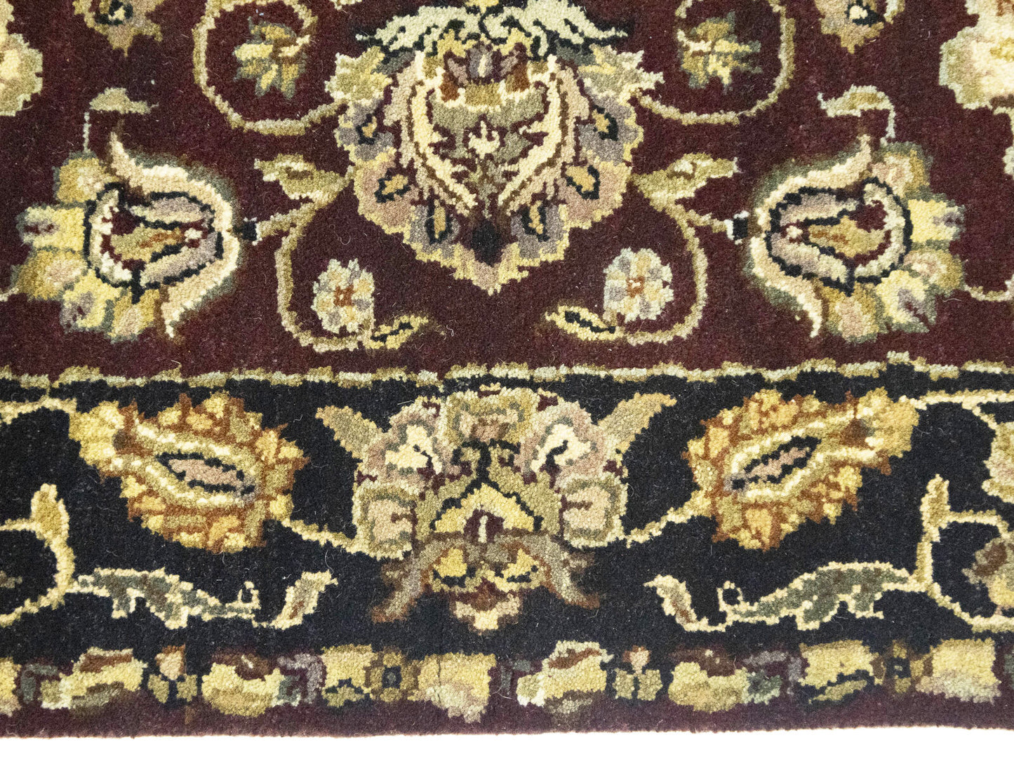 Handmade Agra Jaipur Rug Floral Thick Pile