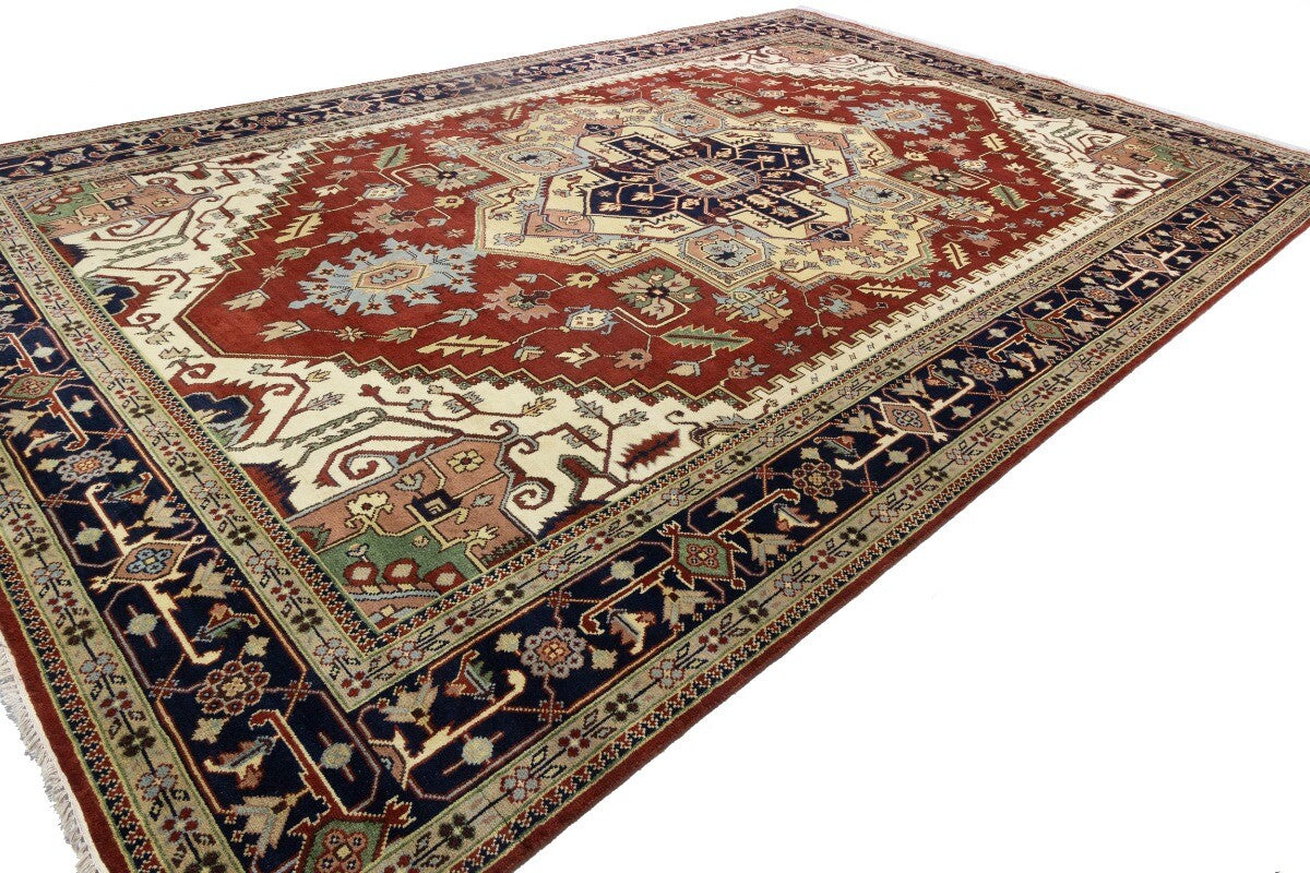 12X18 Ft Oversized Handmade Heriz Serapi Rug