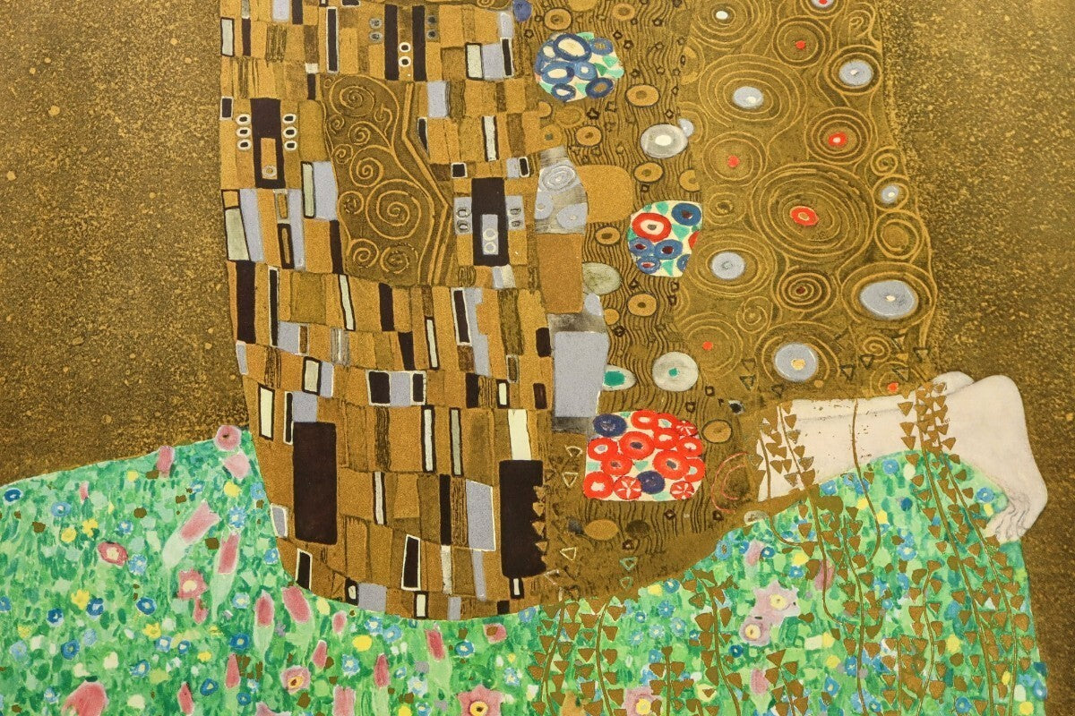 Gustav Klimt The Kiss Large Offset Print -24.8" Verlag Galerie Welz Austria