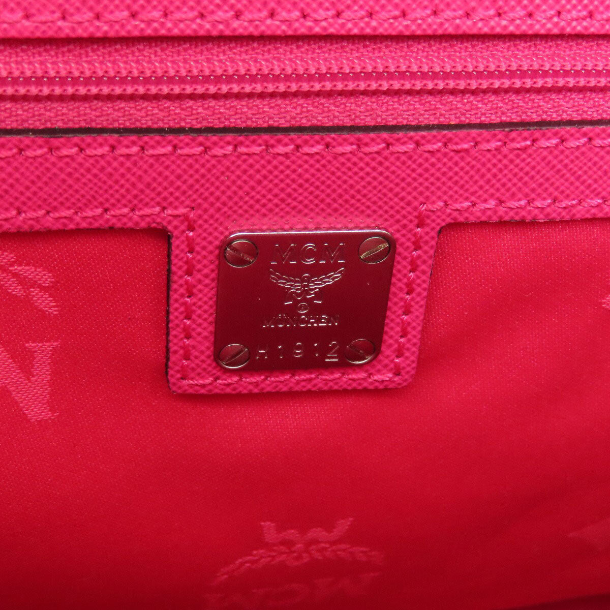 MCM Tote Bag Logo 2WAY Leather