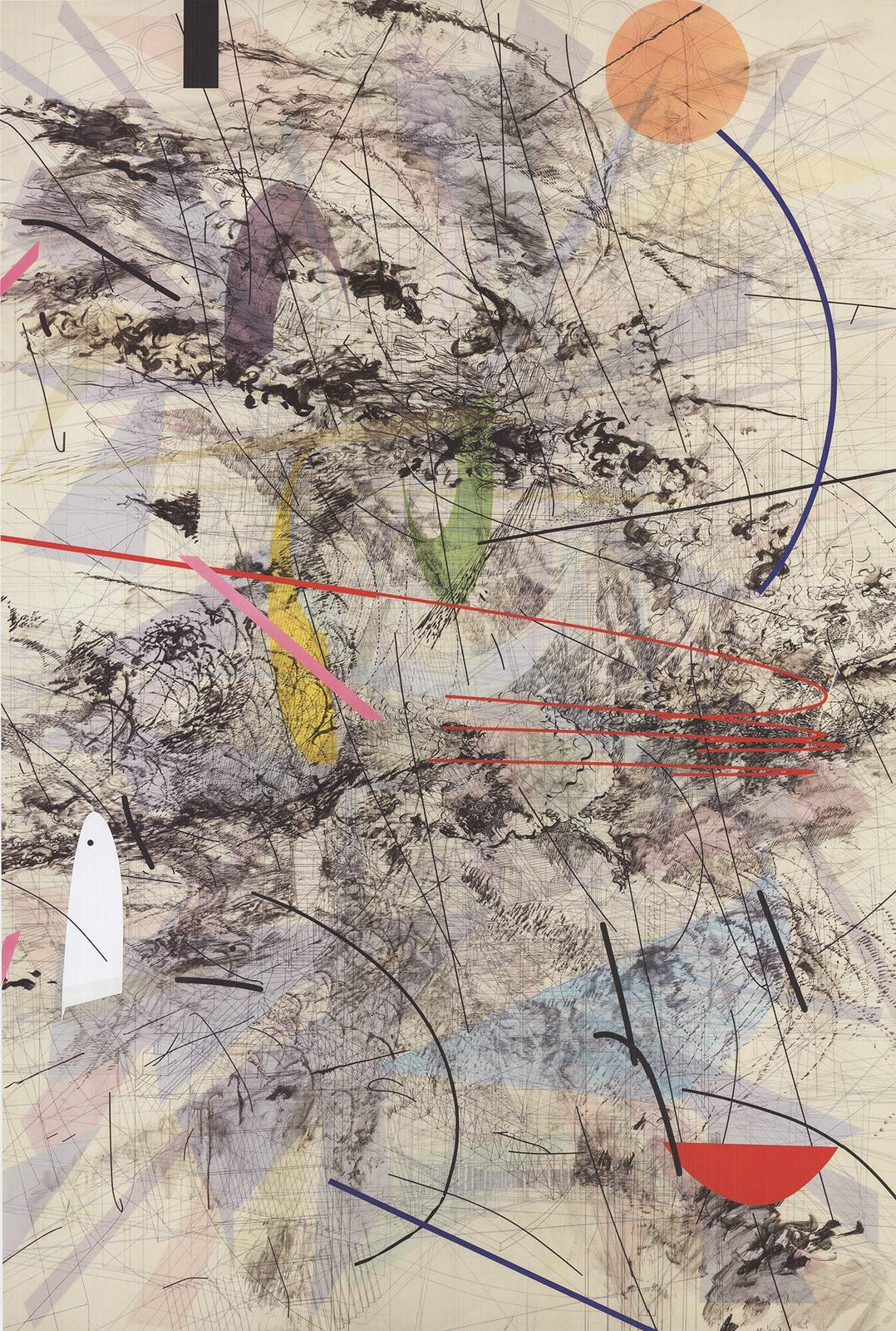 Julie Mehretu Easy Dark " Offset Lithograph