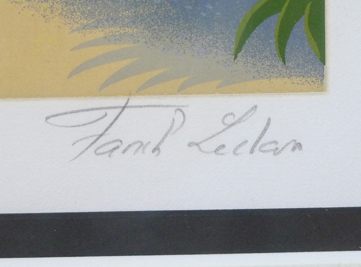 Fanch Ledan (France) - Czanne'S Studio Original Serigraph Print Signed Framed