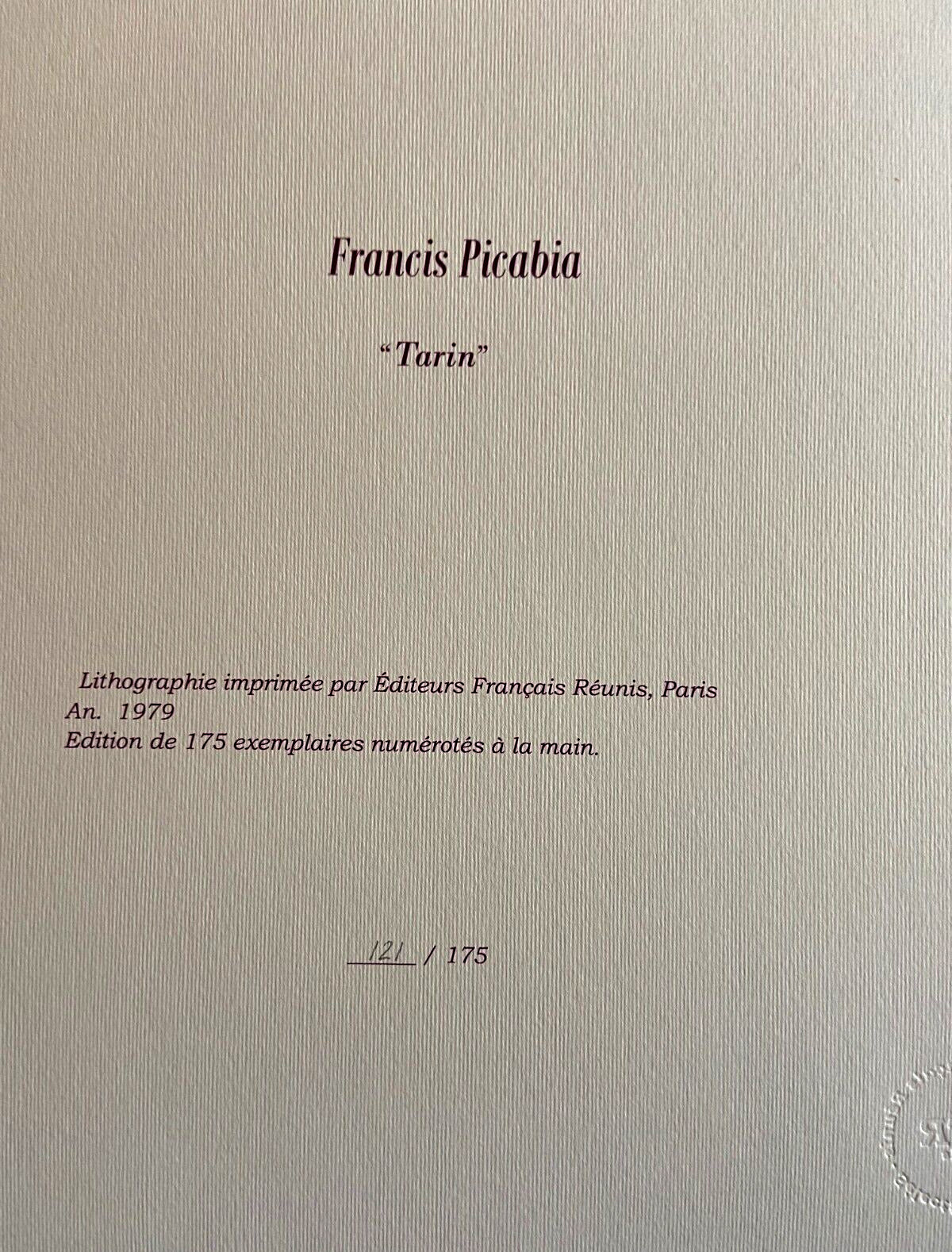 Francis Picabia Lithograph Coa Numbered Stamped