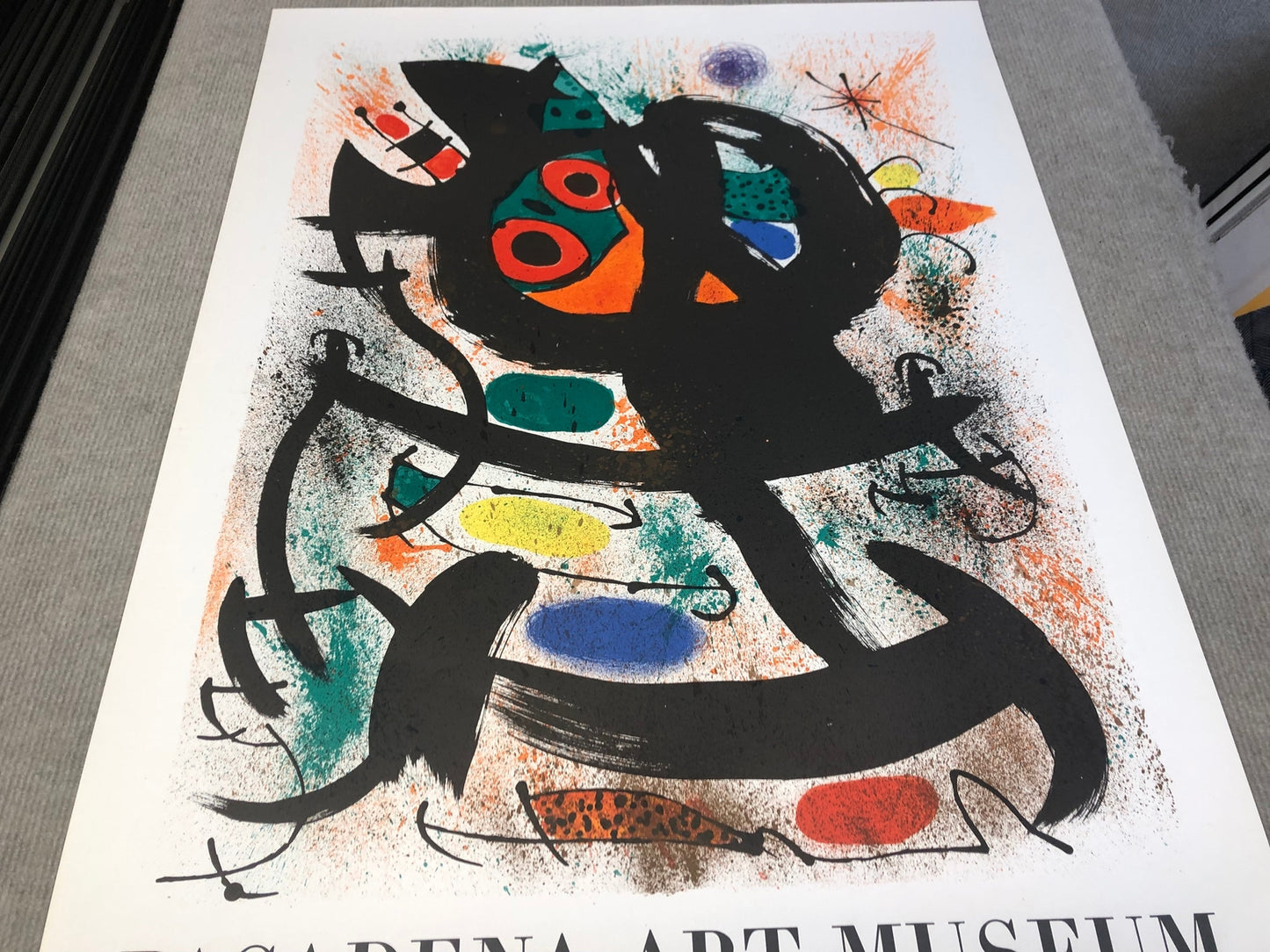 Joan Miro Pasadena Art Museum Exhibition " Lithograph Abstract