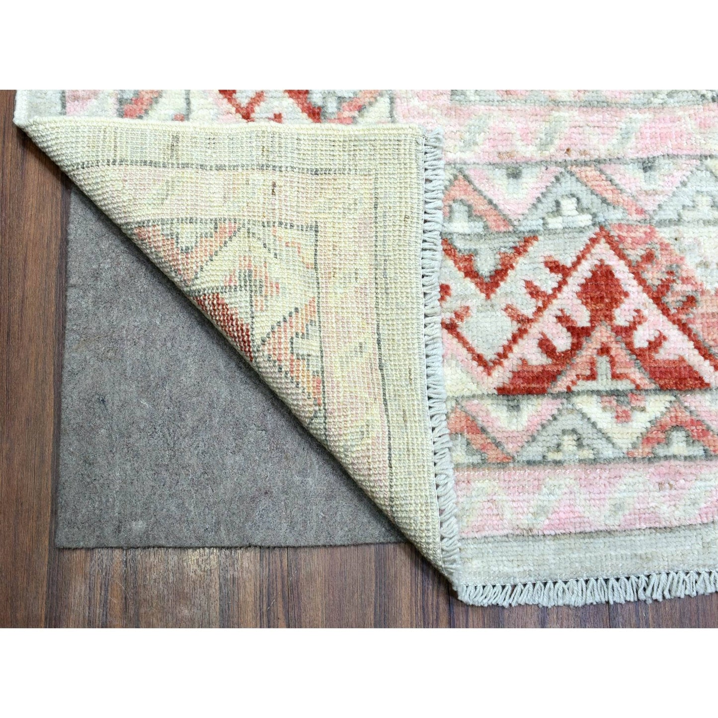 9'X12' Red Anatolian Village Inspired Style Soft Wool Hand Knotted Rug