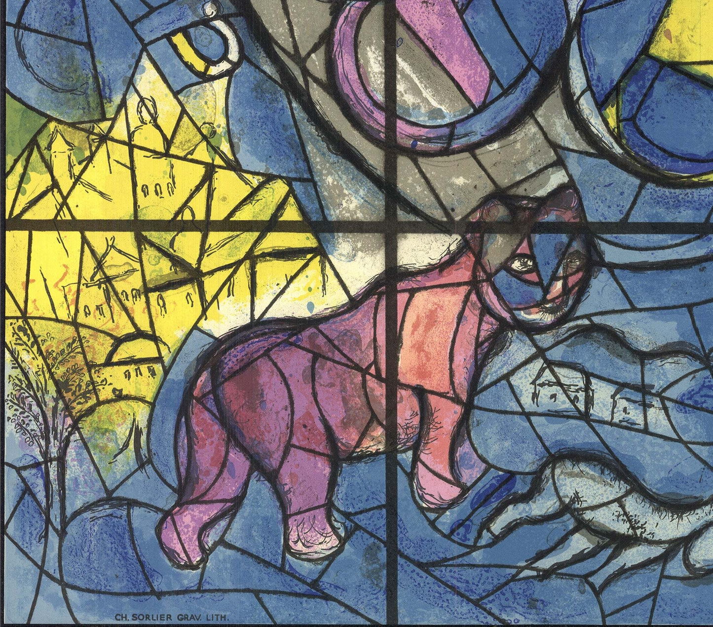 Marc Chagall Windows For Jerusalem " Lithograph Modernism Par